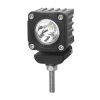 LED svtlo mini tvercov, 1x10W, 36x36mm, bodov paprsek, ECE R10 (wl-453S)