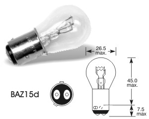 Patice BAZ 15D (P21/4W) Patice BAZ 15D (P21/4W)