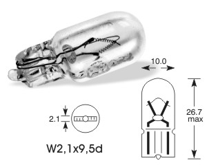 Patice T10 (W2.1x9.5d, W5W) Patice T10 (W2.1x9.5d, W5W)